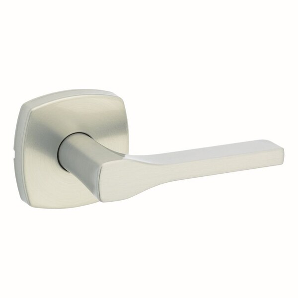 Kwikset Tripoli Lever with Midtown Rose Passage Door Lock with 6AL Latch and RCS Strike Satin Nickel Finish 720TPLMDT-15 - main